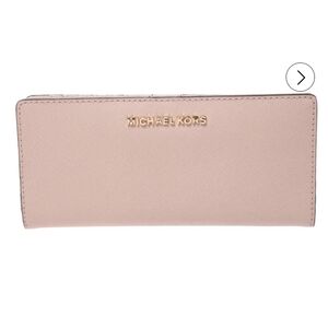 Micheal Kors pink leather wallet